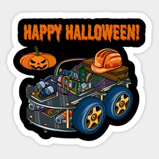 Robot Car #1 Halloween Edition Sticker